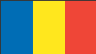 Rumänische Flagge  (blau, gelb, rot)